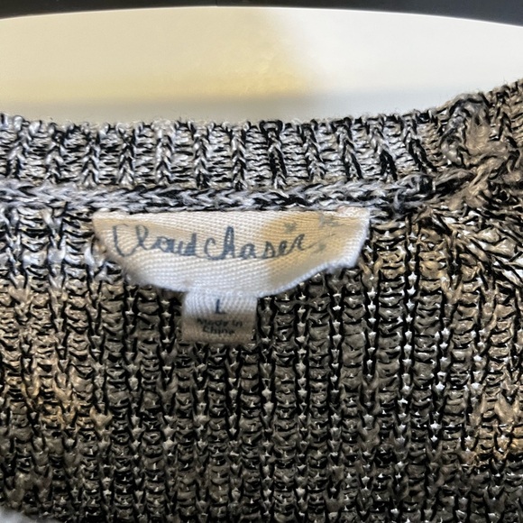 ๐ค Cloud Chaser Black & White Marled Knit Sweater ๐ฉโ๐งตโจ - Picture 4 of 4